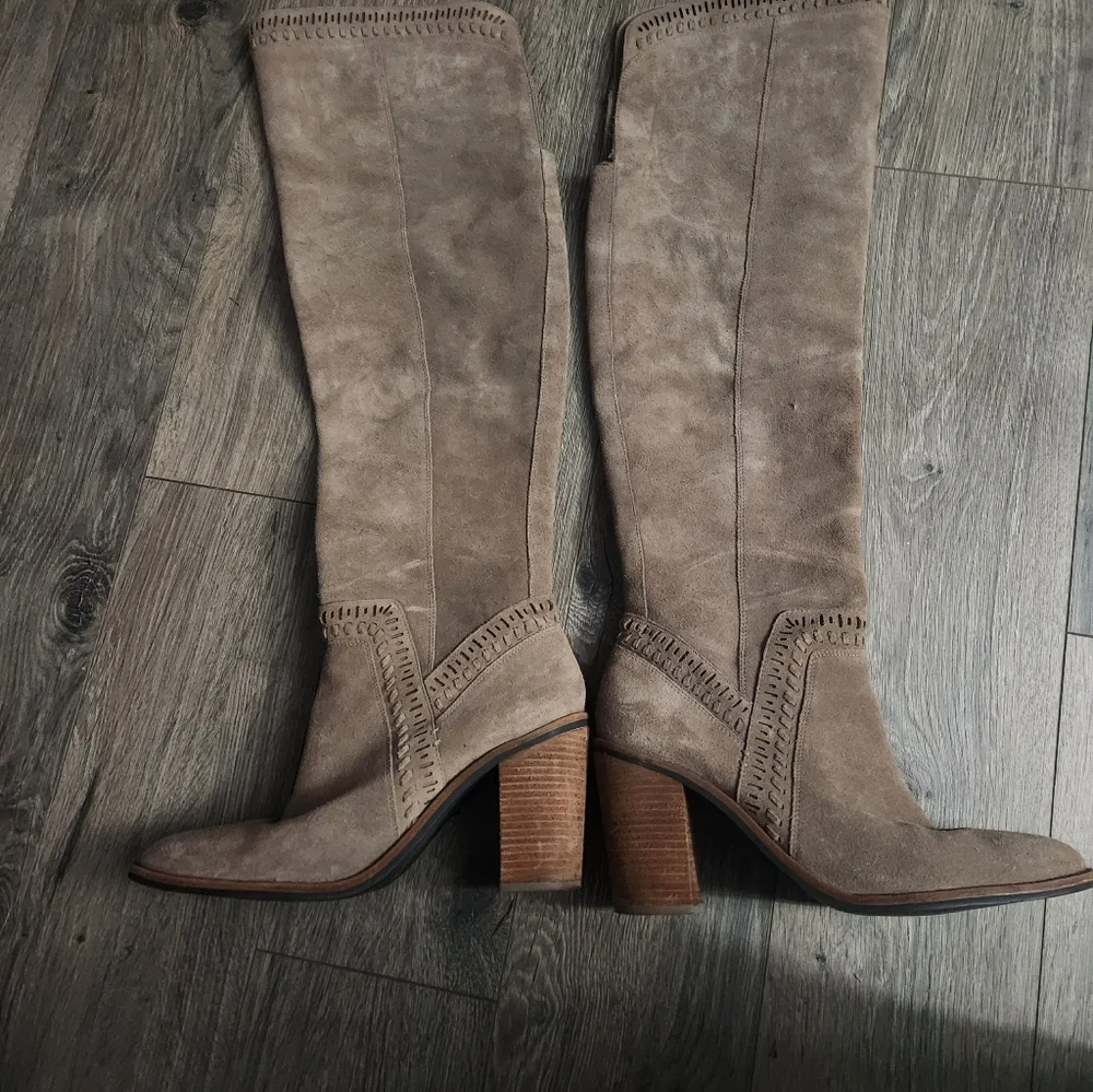 Vince Camuto Tan Over the Knee Boots - Picture 3 of 8